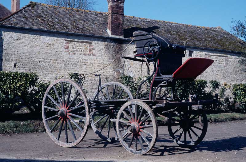 Voiture hippomobile, squelette