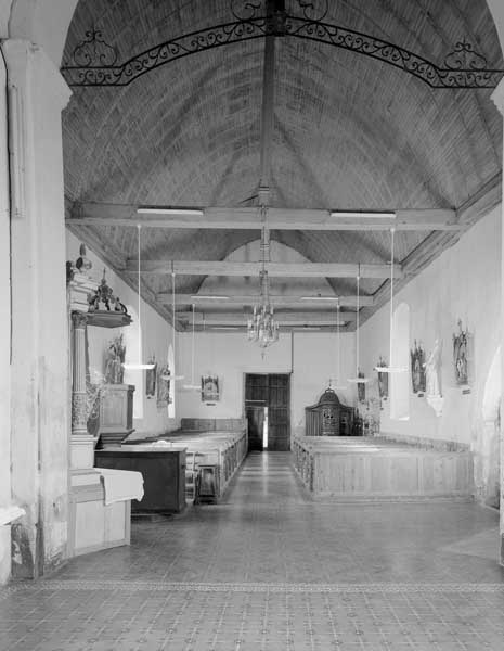 Elévation intérieure du choeur vers la nef.