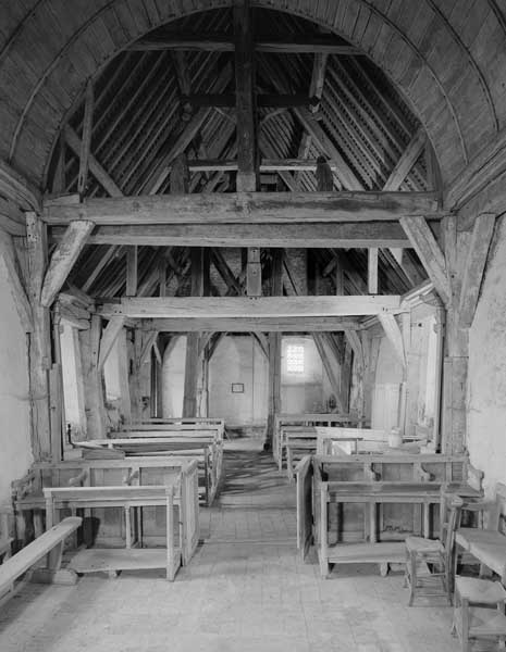 Elévation intérieure du choeur vers la nef.