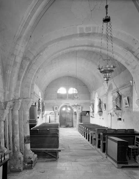 Elévation intérieure du choeur vers la nef.