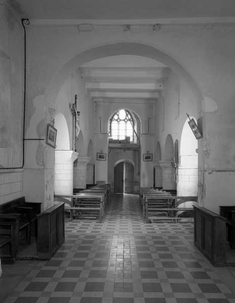 Elévation intérieure du choeur vers la nef.