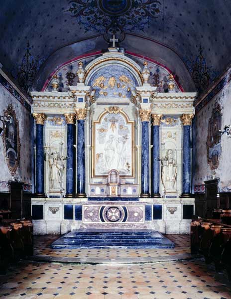 Autel tombeau, tabernacle à ailes, exposition du maître-autel