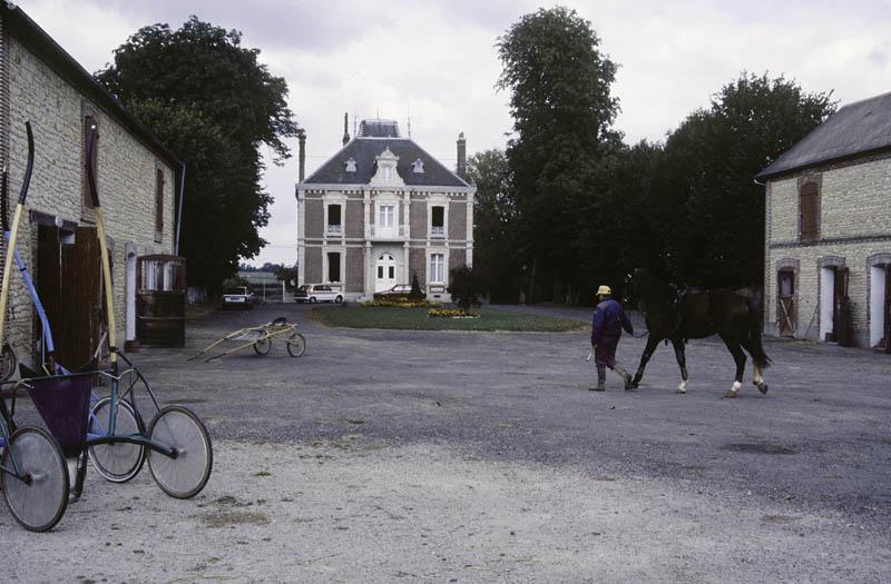 Cour principale, vue d'ensemble depuis l'entrée.