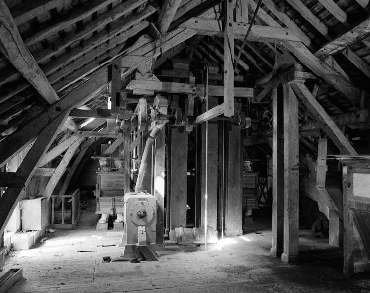 Salle des plansichters. Vue d'ensemble.