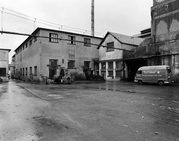 Atelier de fabrication, vue prise du nord est.