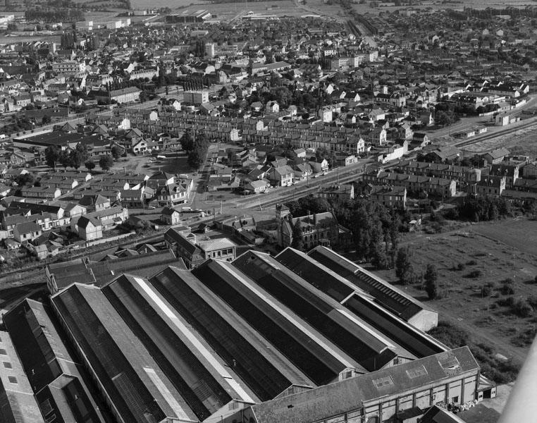 Vue aérienne. Vue partielle du nord-est.