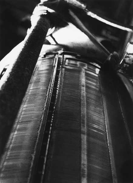 Epurateur à secousses de machine à papier.- Photographie ancienne. (Collection particulière).