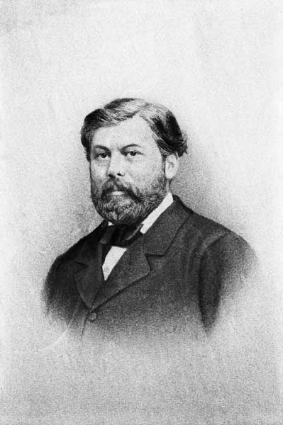 Joseph Abadie, (1824-1876), fondateur de la Société.- Photographie ancienne. (Collection particulière).
