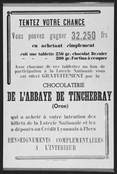 Affiche publicitaire.- Dessin, s.d. (Collection particulière).
