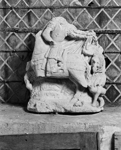 Groupe sculpté : Charité de saint Martin
