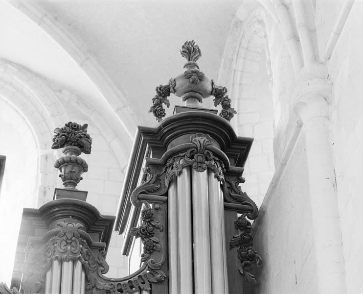 Détail du buffet du grand orgue.