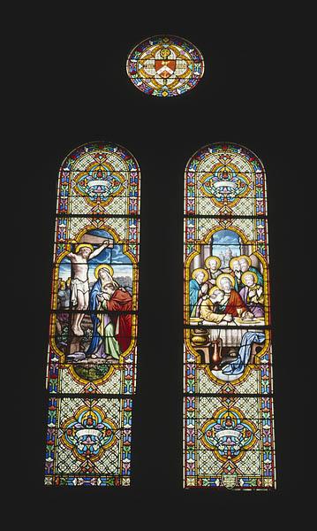 Vue d'ensemble de la baie 12 : la Cène et la Crucifixion.