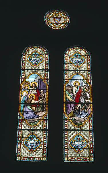 Vue d'ensemble de la baie 13 : Résurrection de Lazare et Entrée dans Jérusalem.
