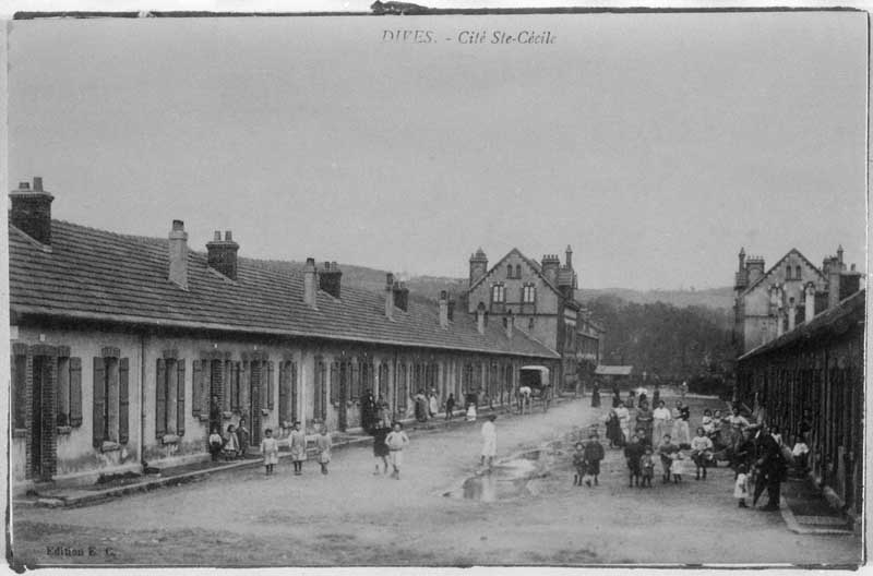 Dives - Cité Sainte-Cécile.- Carte postale, éd. E. C., début 20e siècle. (Collection particulière).