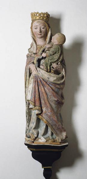 Statue (petite nature) : Vierge à l'Enfant