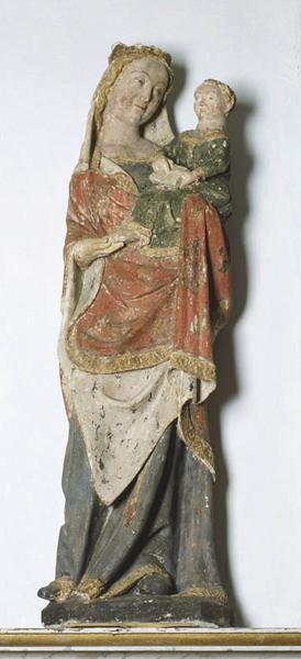 Statue (petite nature) : Vierge à l'Enfant