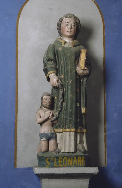 Statue (demi-nature) : saint Léonard de Noblat