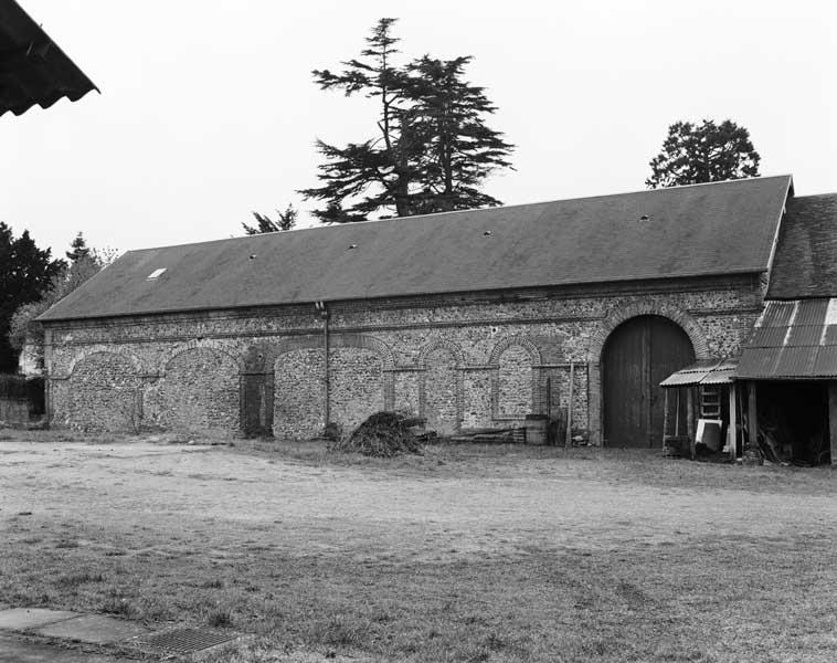 Atelier de fabrication. Vue prise du nord est.