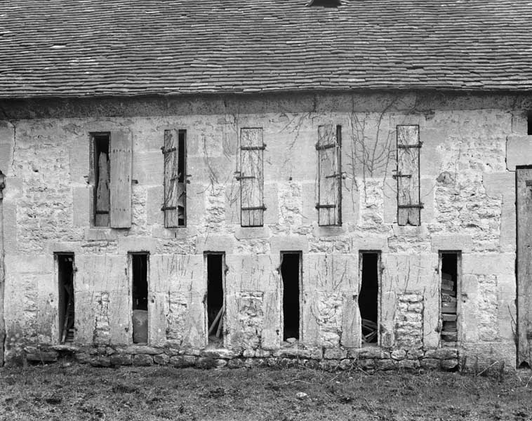 Piéce de séchage, élévation nord, détail.