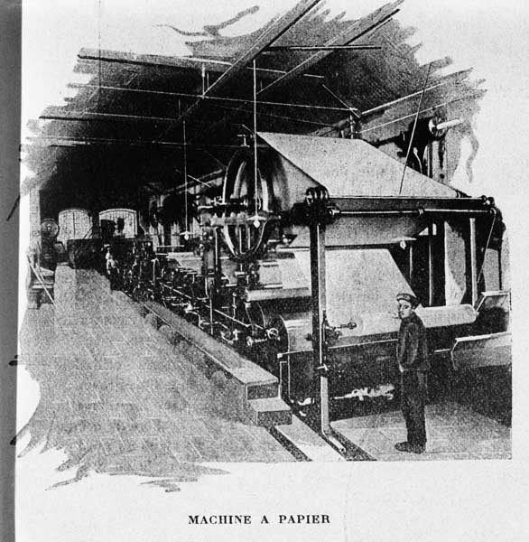 Machine à papier ?.- Photographie ancienne, tirée de : L'Illustration économique et financière, 1927, n°2, p. 69.