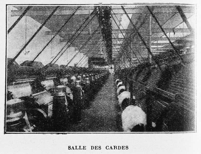 Salle des cardes.- Photographie ancienne, tirée de : L'Illustration économique et financière, 1927, n°2.