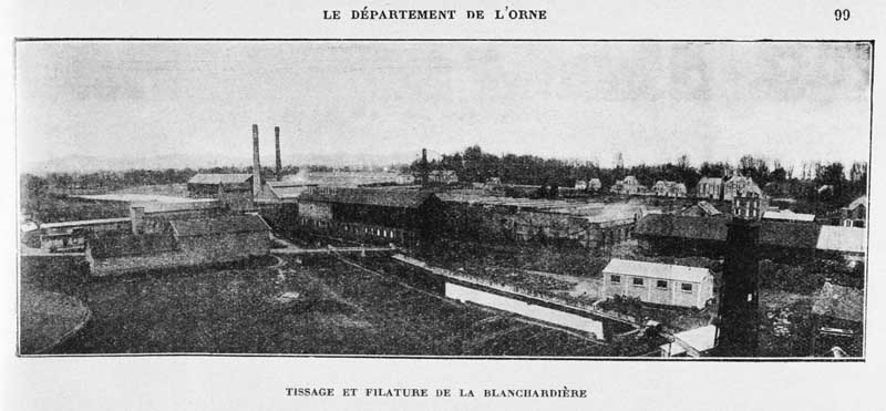 Tissage et filature de la Blanchardière.- Photographie ancienne, tirée de : L'Illustration économique et financière, 1927, n°2, p.99.