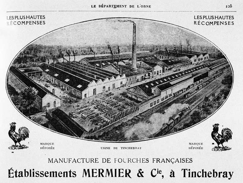 Usine de Tinchebray.- Photographie ancienne, tirée de : L'Illustration économique et financière, 1927, n°2, p. 105.