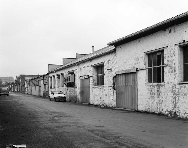 Ateliers de fabrication, élévations sur cour.