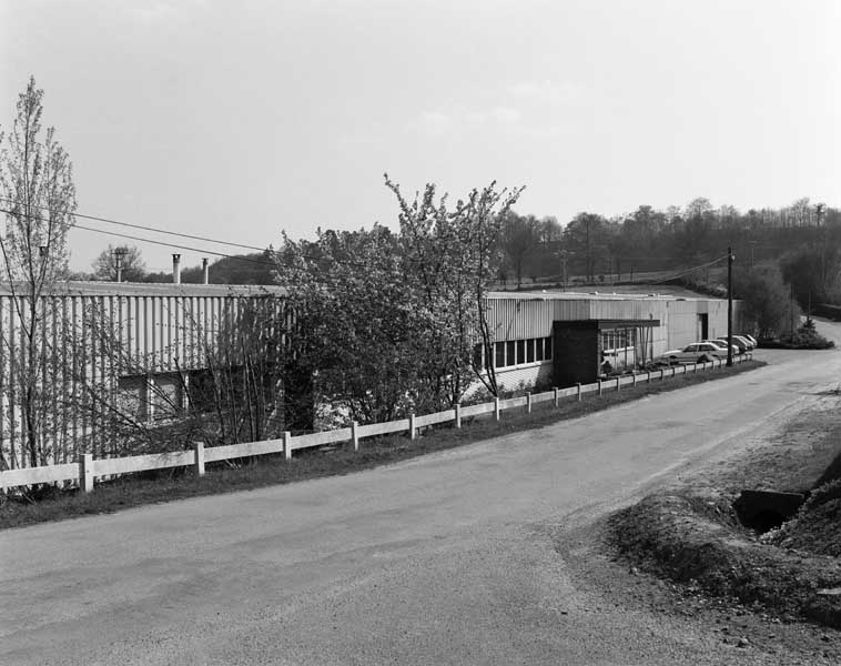 Atelier de fabrication, vue prise du nord ouest.