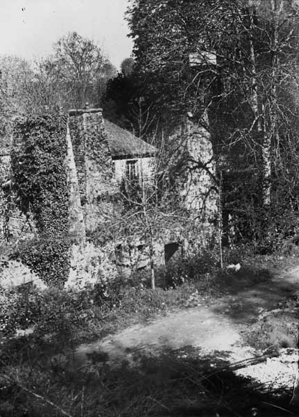 Affinerie, mur sud-est.- Photographie ancienne. (Collection particulière Cabrol).