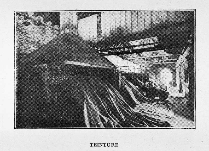 Teinture.- Photographie ancienne, tirée de : L'Illustration Economique et Financière, 1925.