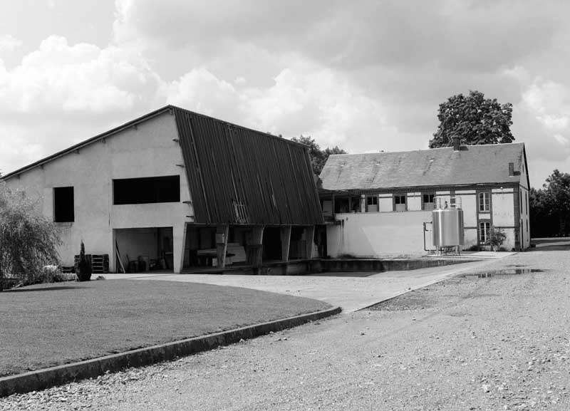 Atelier de fabrication, vue prise du nord est.