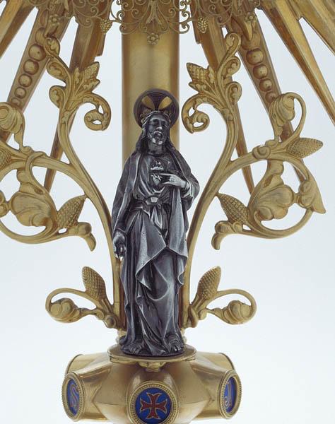 Face, détail de la statuette.