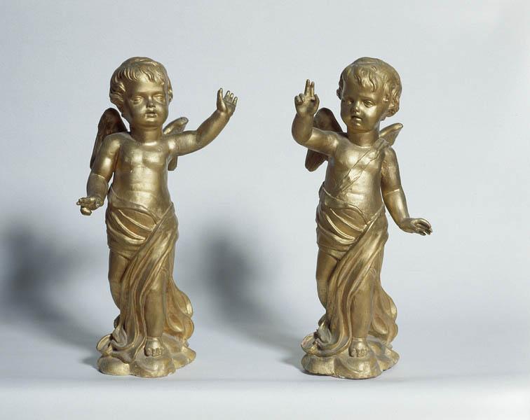 2 statues (en pendant) : anges