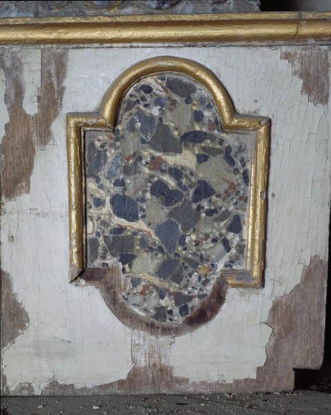 Détail du tabernacle, panneau latéral droit du tambour du dôme.