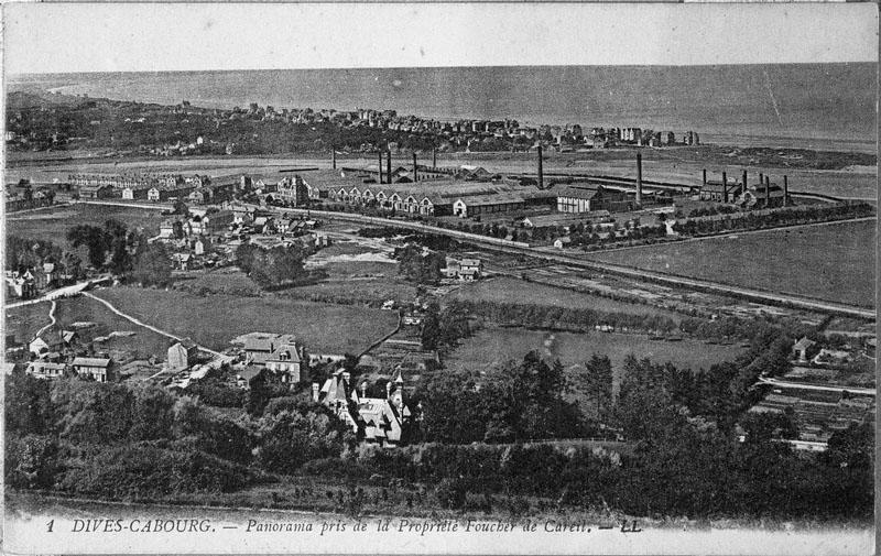 1. Dives - Cabourg - Panorama pris de la propriété Foucher de Careil.