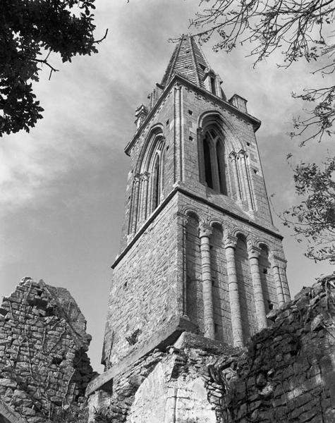 Clocher vu de l'intérieur du choeur.