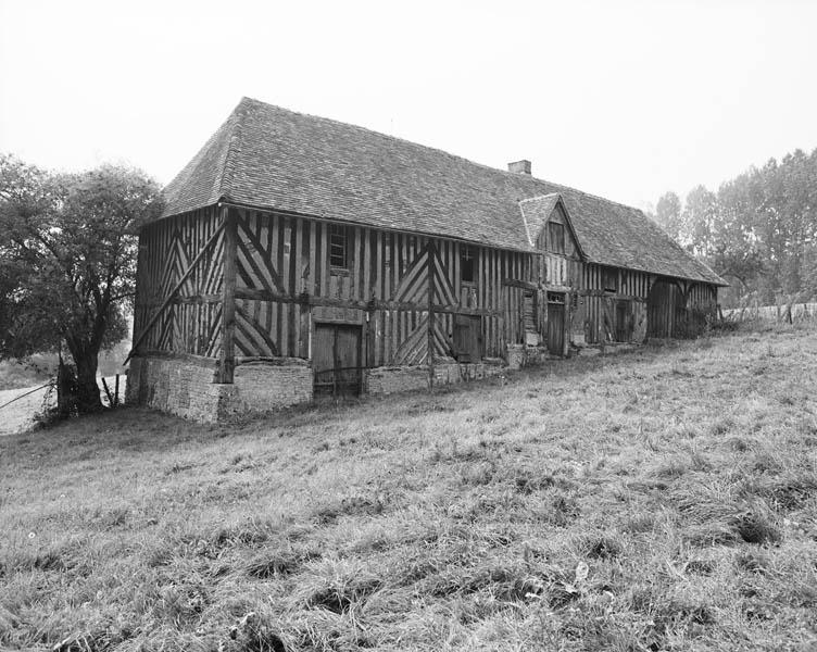 Logement et laiterie, élévation nord.