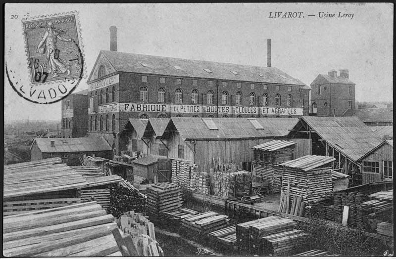 Livarot. Usine Leroy.- Carte postale, s.d., début 20e siècle.