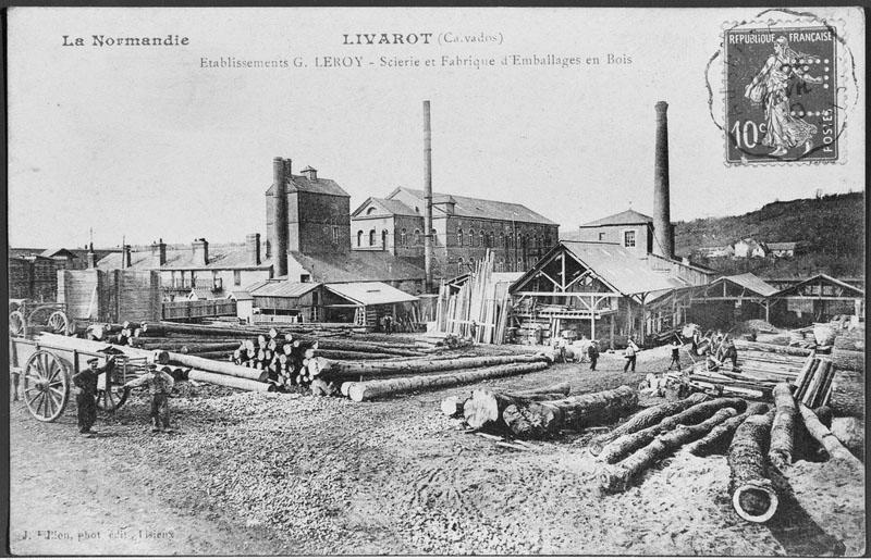 Etablissement G. Leroy. Scierie et fabrique d'emballage en bois.