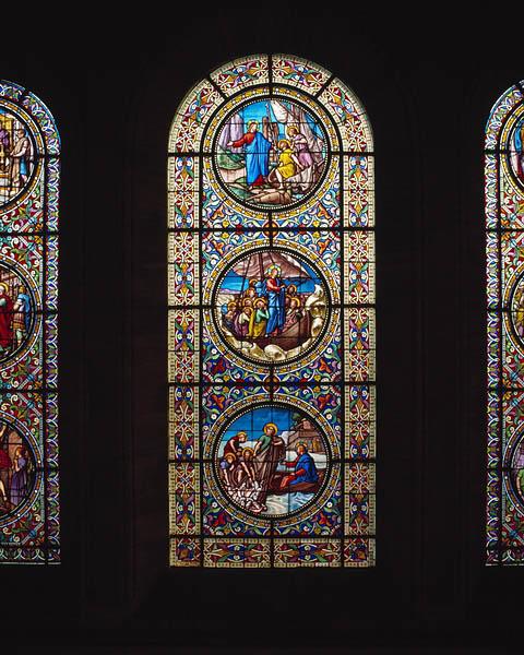 Vue d'ensemble de la baie 0 : Vie du Christ.