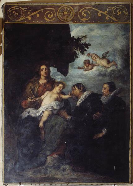 Tableau (tableau d'autel) : Vierge aux donateurs