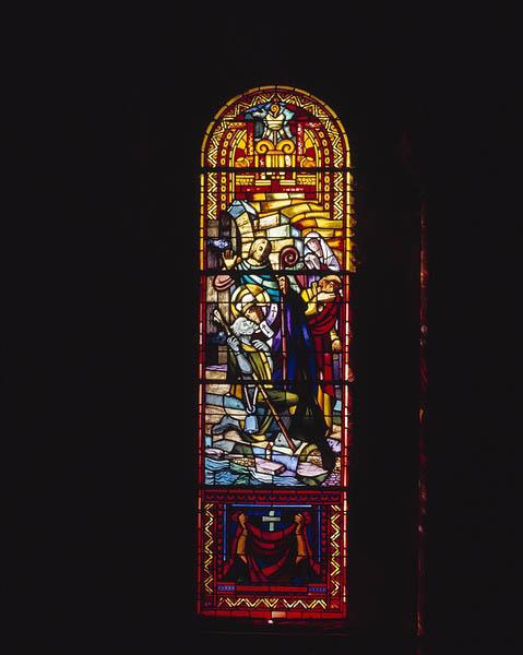 Vue d'ensemble de la baie 14 : guérison d'un lépreux par saint Martin.