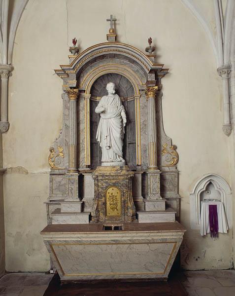 Autel, tabernacle, retable (autel secondaire de saint Joseph)