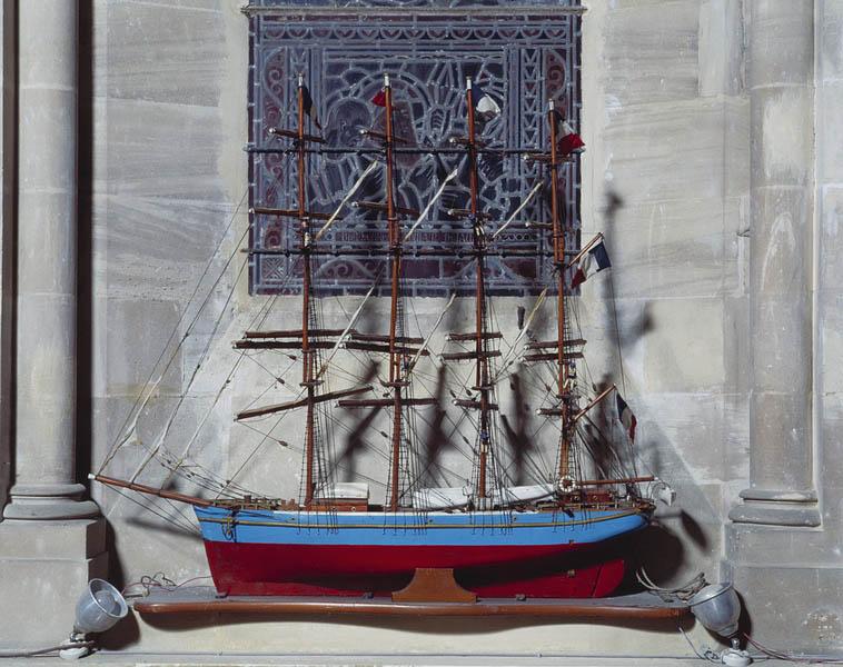 Ex-voto, maquette : bateau : Stella maris