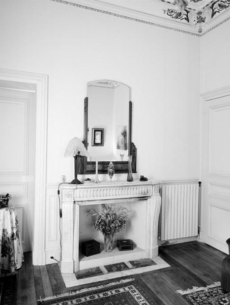 Logis, cheminée du petit salon.