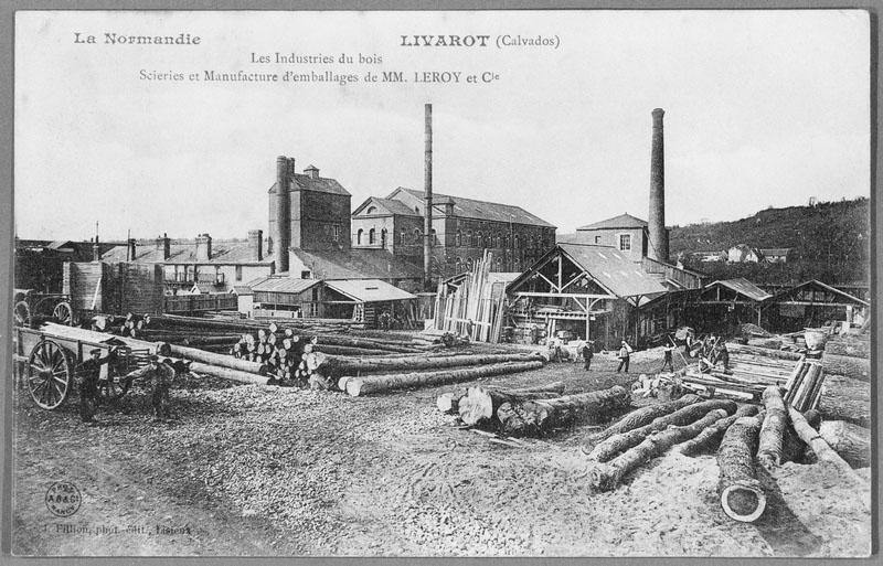 Les industries du bois. Scierie et manufacture d'emballage de MM. Leroy et Cie.