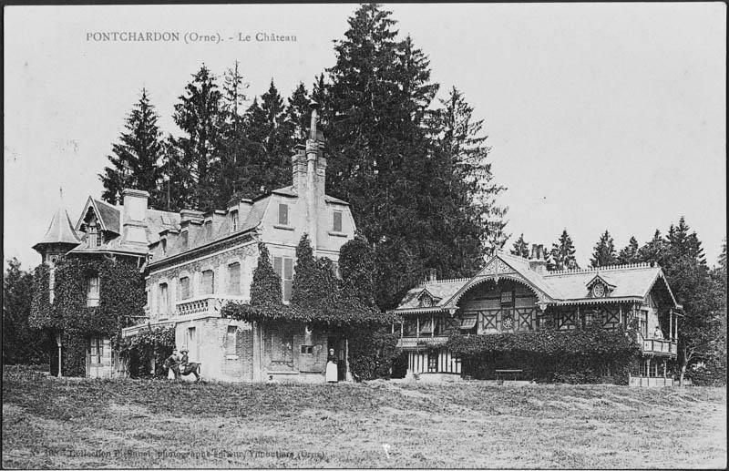 Pontchardon (Orne). Le château.