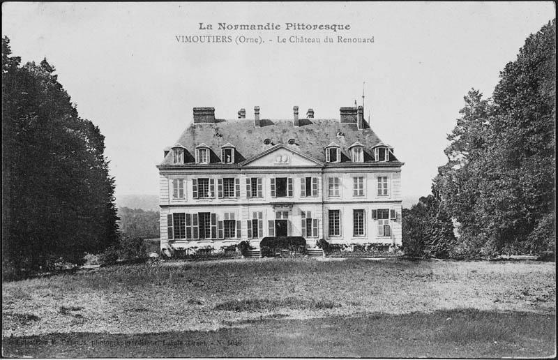 La Normandie Pittoresque. Vimoutiers (Orne). Le château du Renouard. Elévation nord.