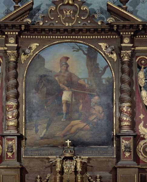 Tableau : Charité de saint Martin